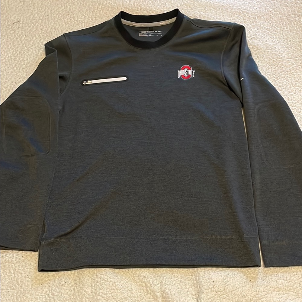 Nike Men's Dark Gray Ohio State Golf Sweater